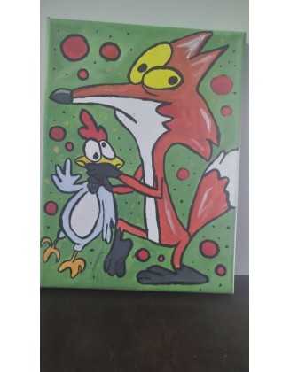 Χειροποίητος πίνακας σε Καμβά 15cmx20cm