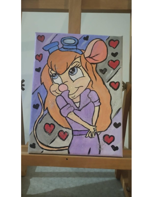 Χειροποίητος πίνακας σε Καμβά 15cmx20cm