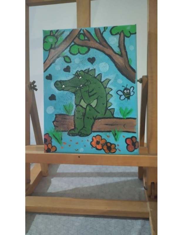 Χειροποίητος πίνακας σε Καμβά 15cmx20cm