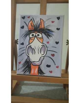 Χειροποίητος πίνακας σε Καμβά 15cmx20cm