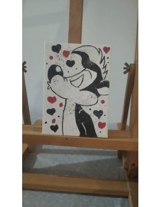 Χειροποίητος πίνακας σε Καμβά 15cmx20cm
