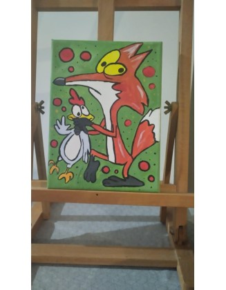 Χειροποίητος πίνακας σε Καμβά 15cmx20cm