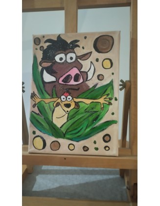 Χειροποίητος πίνακας σε Καμβά 15cmx20cm