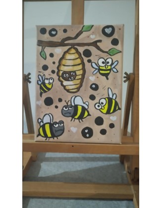 Χειροποίητος πίνακας σε Καμβά 15cmx20cm