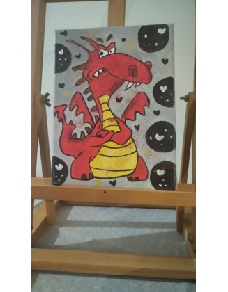 Χειροποίητος πίνακας σε Καμβά 15cmx20cm