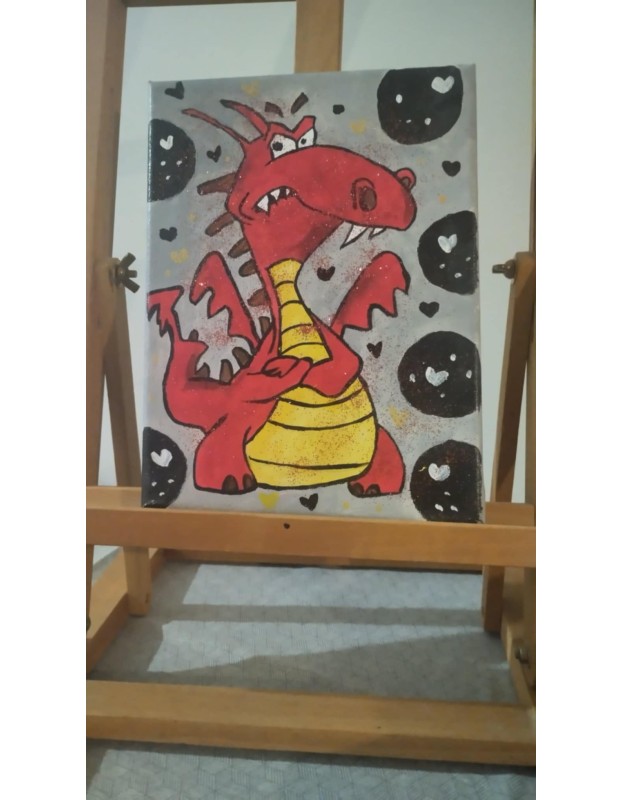 Χειροποίητος πίνακας σε Καμβά 15cmx20cm