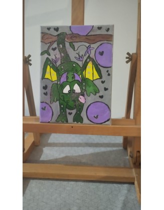 Χειροποίητος πίνακας σε Καμβά 15cmx20cm