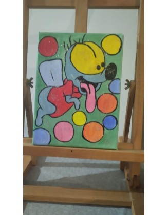 Χειροποίητος πίνακας σε Καμβά 15cmx20cm