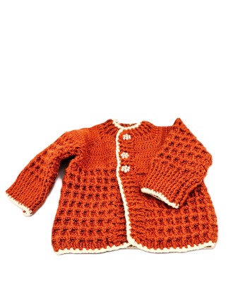 Χειροποίητο Βρεφικό Σετ - Κεραμιδί